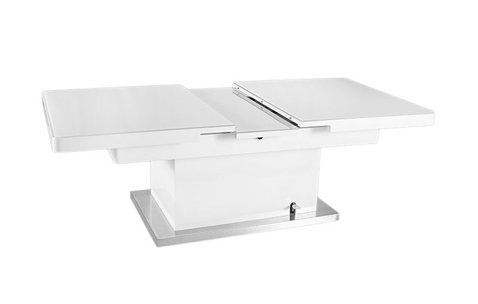 Table basse relevable Blanc - Jet set de EDA Concept