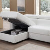 Canapé d'angle convertible cuir MORRIS avec coffre - Altoni Leather
