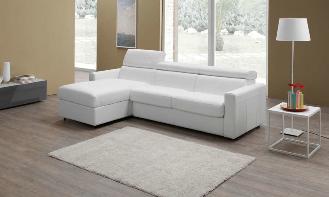 Canapé d'angle convertible cuir MORRIS - Altoni Leather