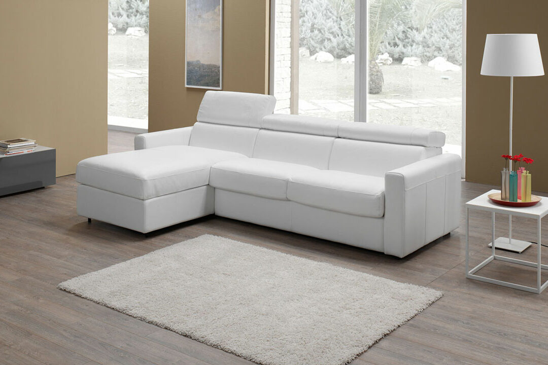 Canapé d'angle convertible cuir MORRIS - Altoni Leather