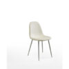 Chaise simili cuir blanc Julia