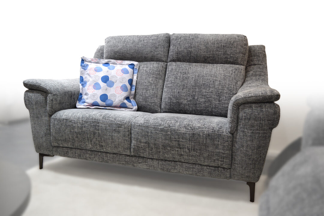 NICOLETTI : Canapé 3 places tissu bleu gris 2 Relax électriques + Canapé 2 places – Image 8
