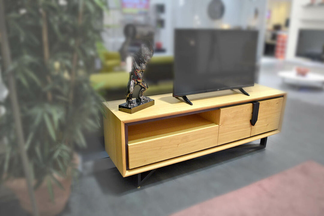 Flor - Meuble TV bois massif placage – Image 4