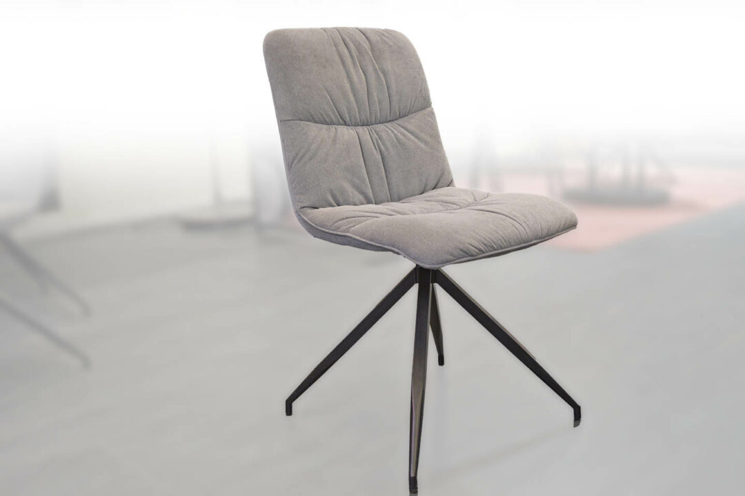 Minn - Lot 3 Chaises tissu gris clair – Image 4