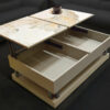 Table basse céramique bois 2 plateaux amovibles – Image 3