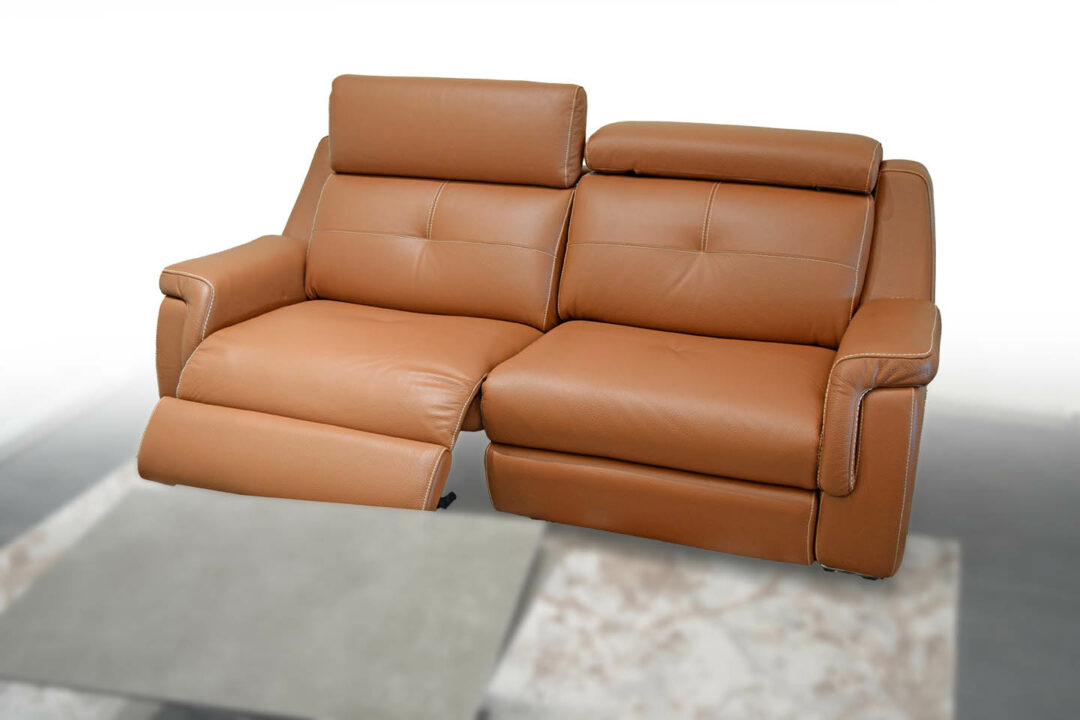 Léopard - Canapé 3PL. cuir 2 Relax élec. – Image 5