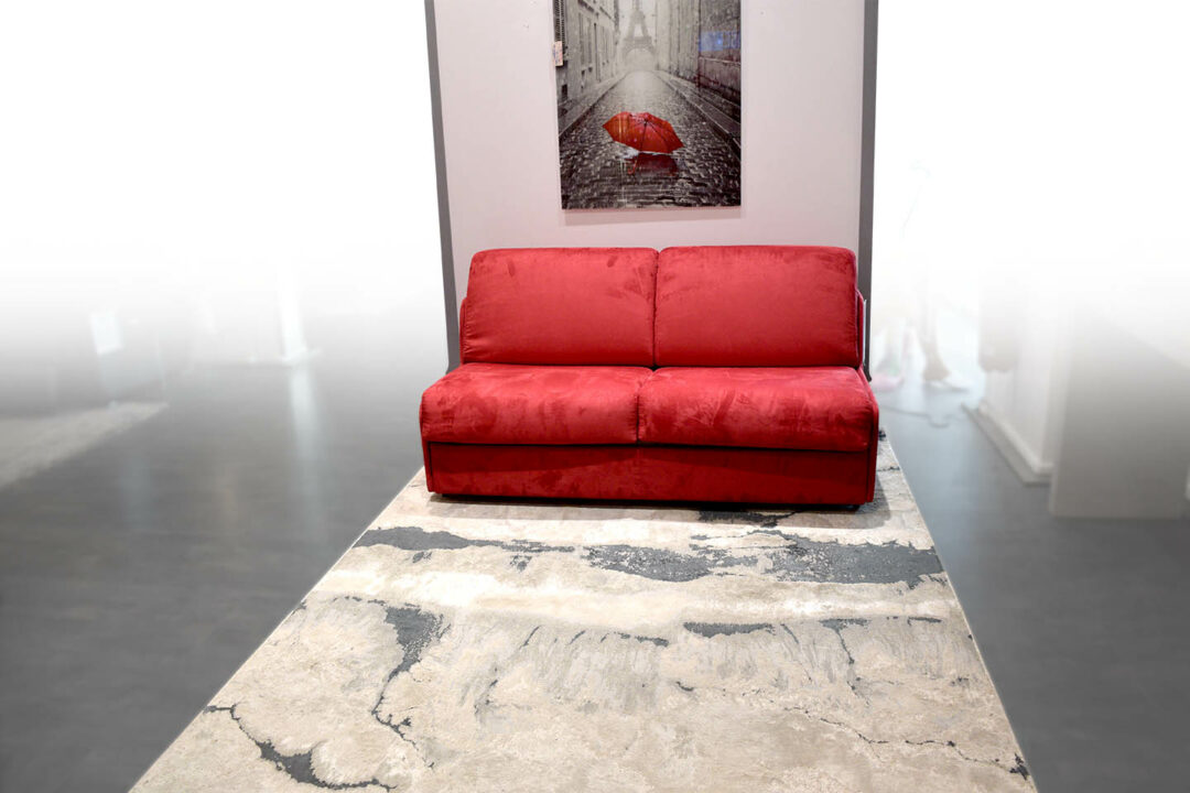 Ruby - Canapé convertible Rapido velours rouge – Image 5
