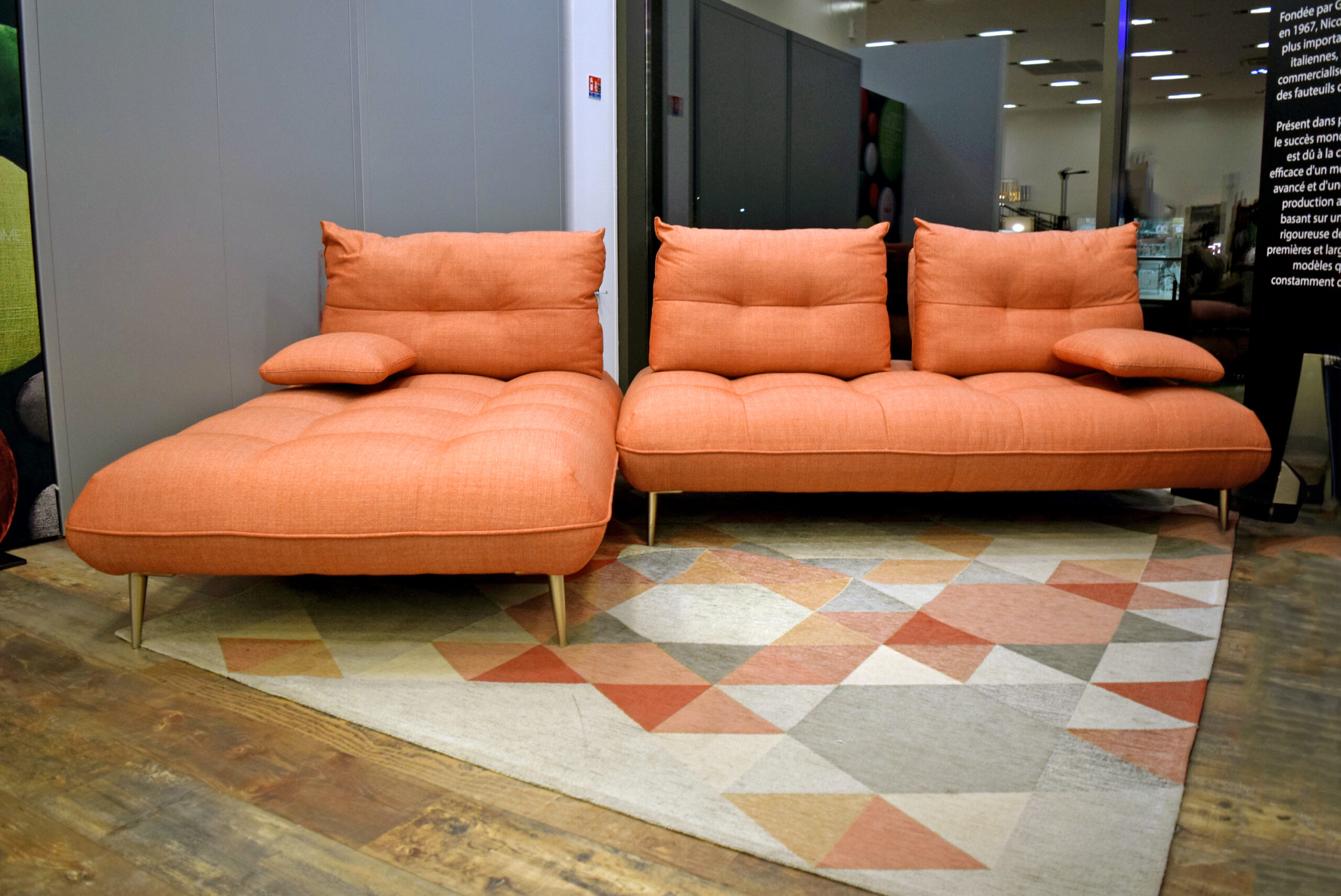 Accetto – Canapé d’angle Banquette et Chaise Longue