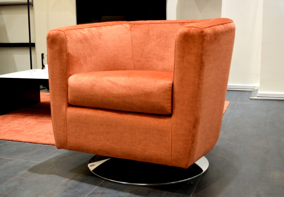 Dothe - Fauteuil Cabriolet velours Pivotant (360°)