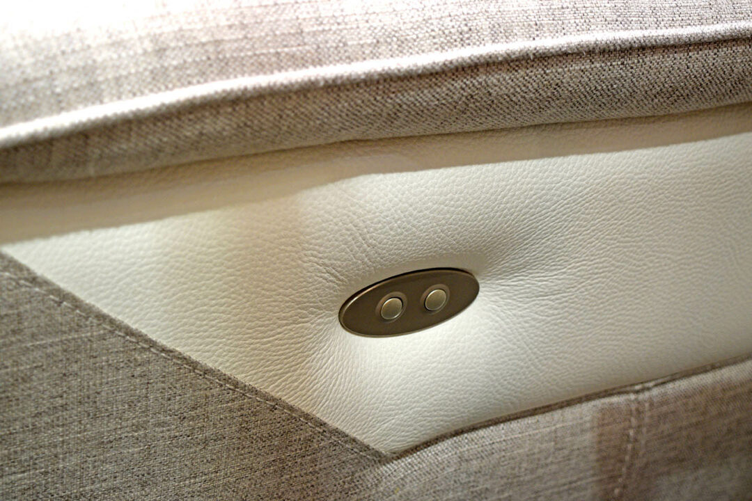 Valente - Canapé 3PL. tissu et cuir 2 Relax élec. + Canapé 2PL. – Image 3