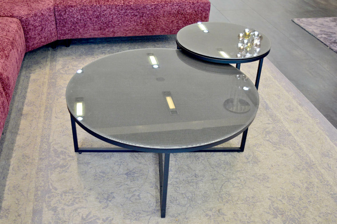 Ailat - Table basse + Bout canapé forme ronde