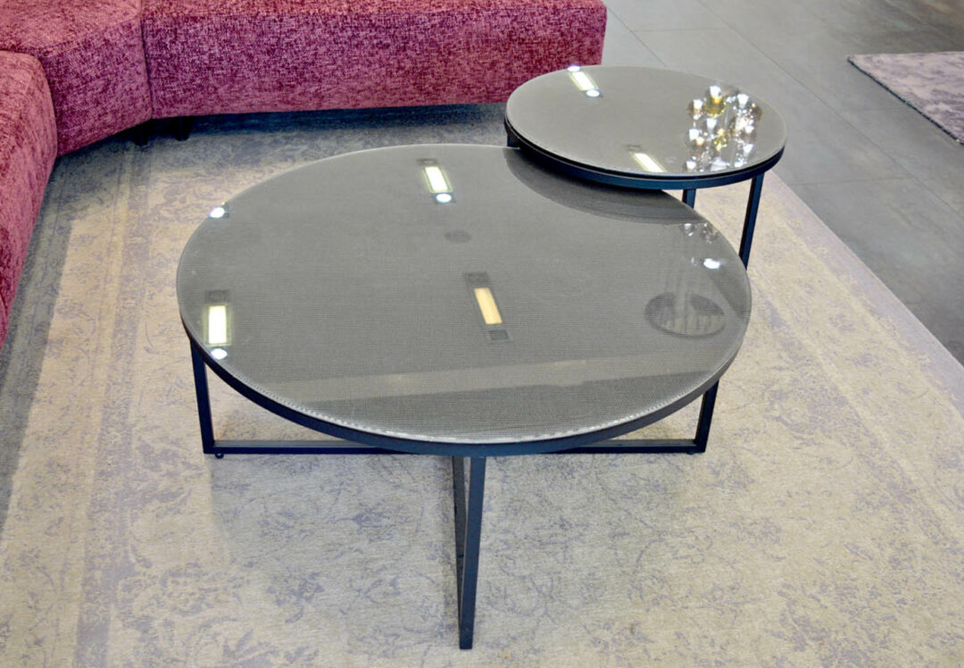 Ailat - Table basse + Bout canapé forme ronde