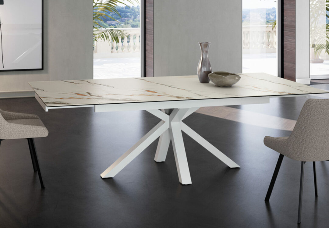 Ceramuno - Table de repas céramique extensible