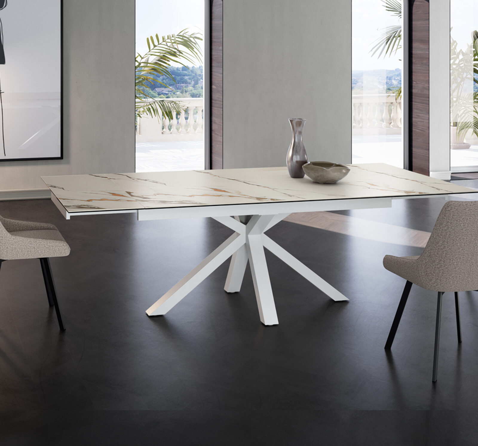 Ceramuno – Table de repas céramique extensible