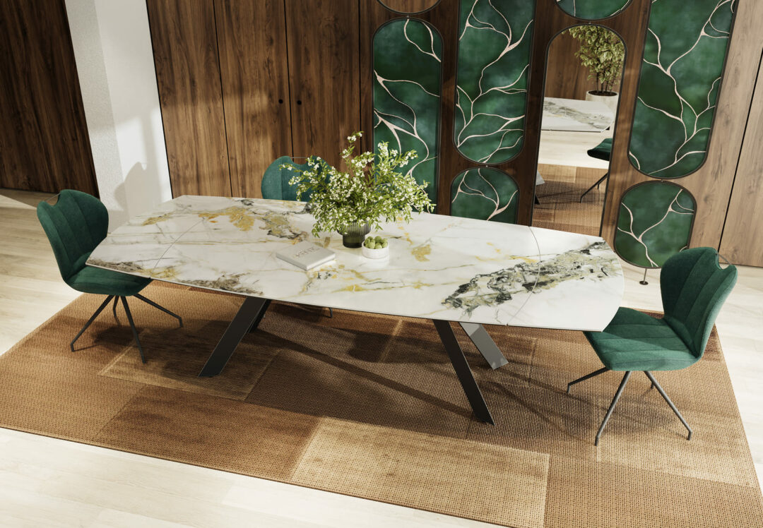 Miuri - Table de repas céramique extensible