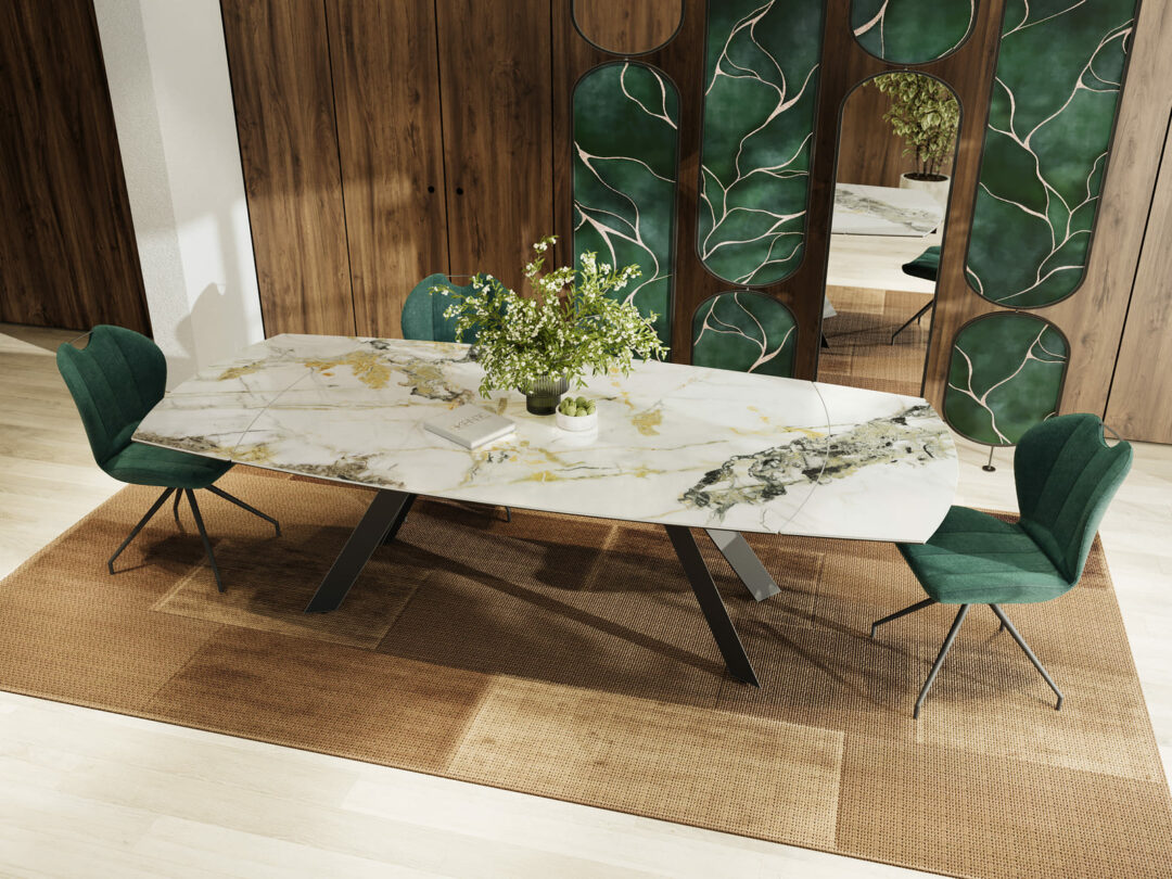 Miuri - Table de repas céramique extensible