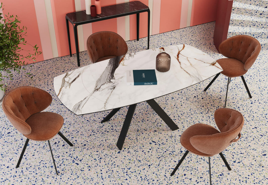 Mila - Table de repas céramique extensible