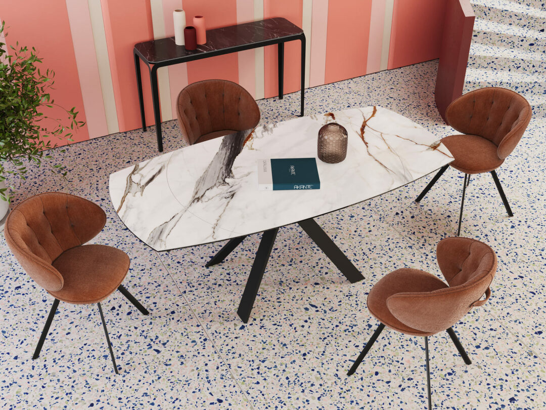 Mila - Table de repas céramique extensible