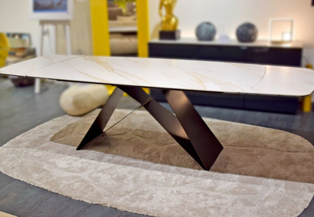 Taranto - Table de repas céramique extensible