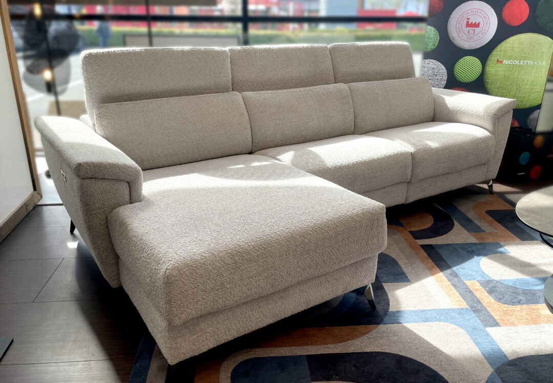 Salerno - Canapé d’angle 3 relax électriques