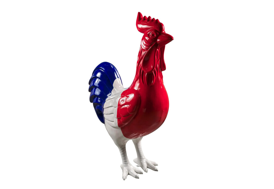 Coq Tricolore - En résine multicolore
