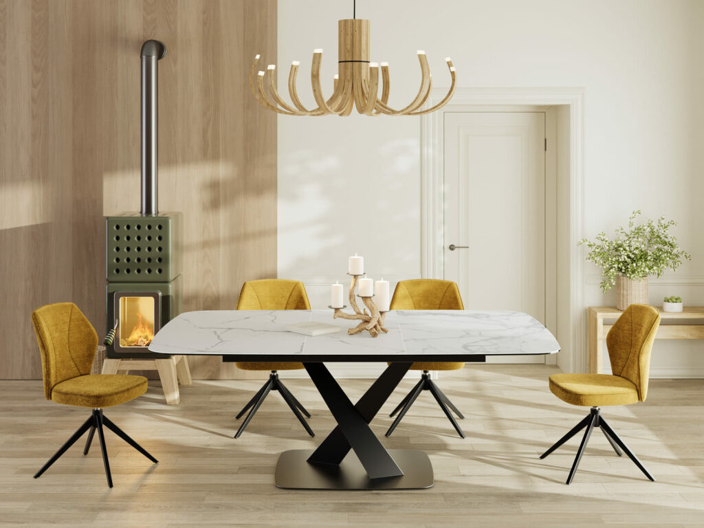 Salerno - Table de repas céramique extensible