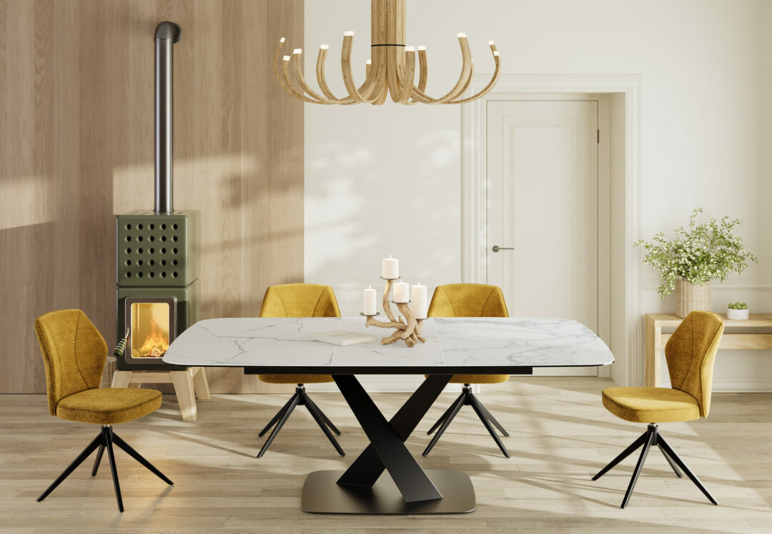 Salerno - Table de repas céramique extensible