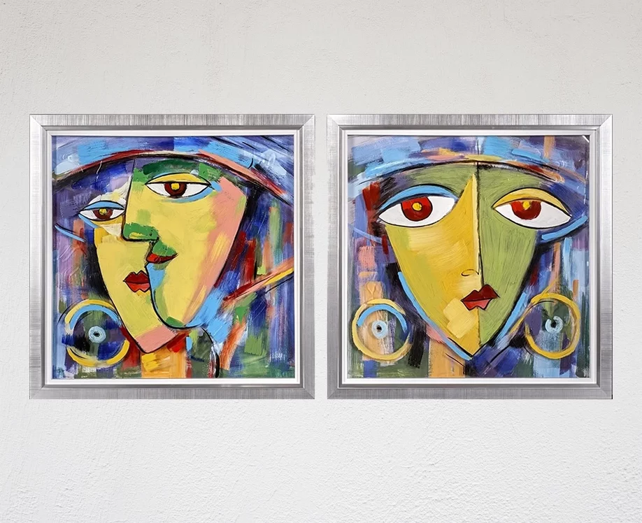 Regards Croisés - Set de deux tableaux