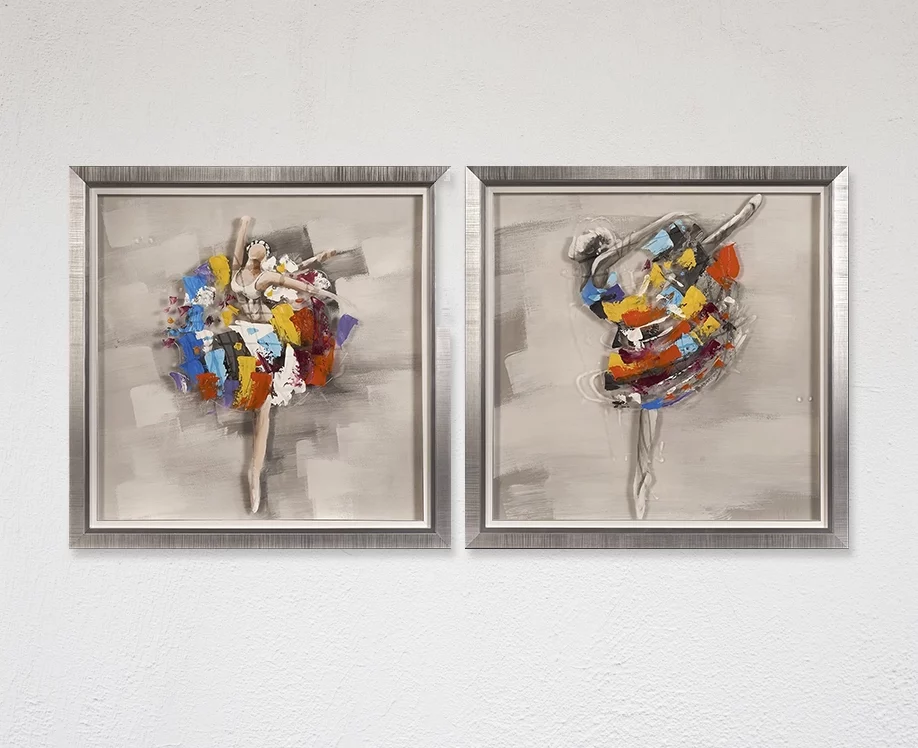 Élan de Grâce - Set de deux tableaux