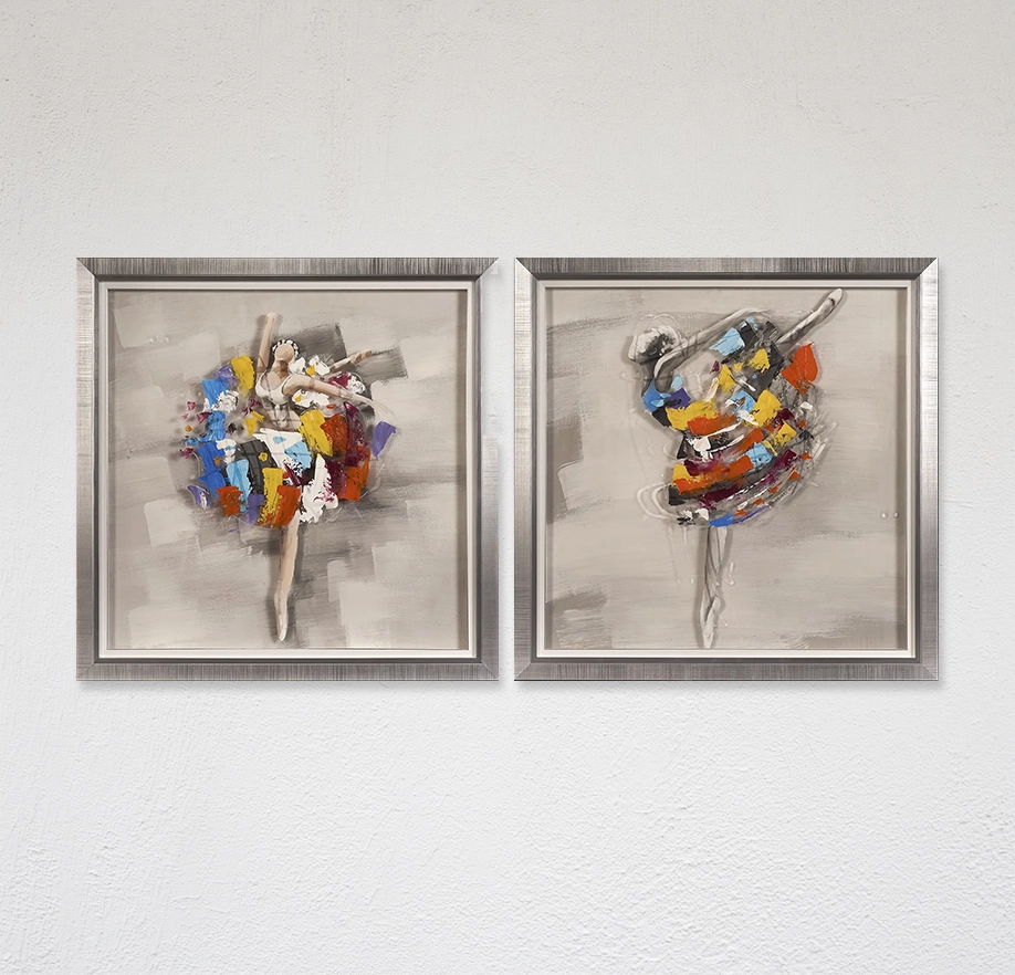 Élan de Grâce - Set de deux tableaux